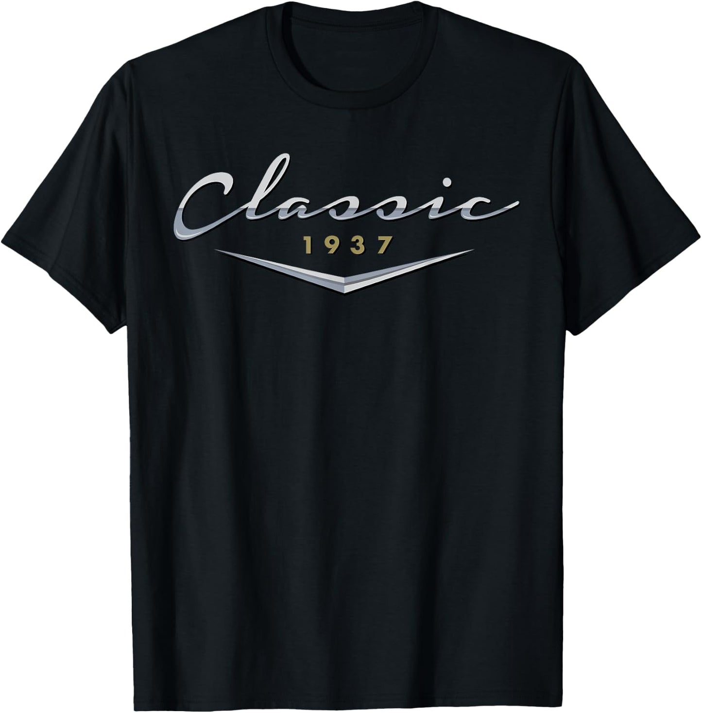 Vintage Classic 1937 Birthday Gifts for Dad, Husband T-Shirt - T-Shirt | Black