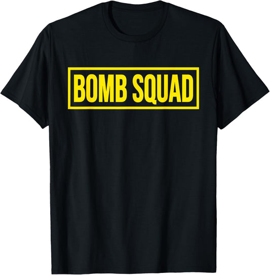 Bomb Squad Disposal Explosives Engineer Uniform Costume T-Shirt - T-Shirt | Black