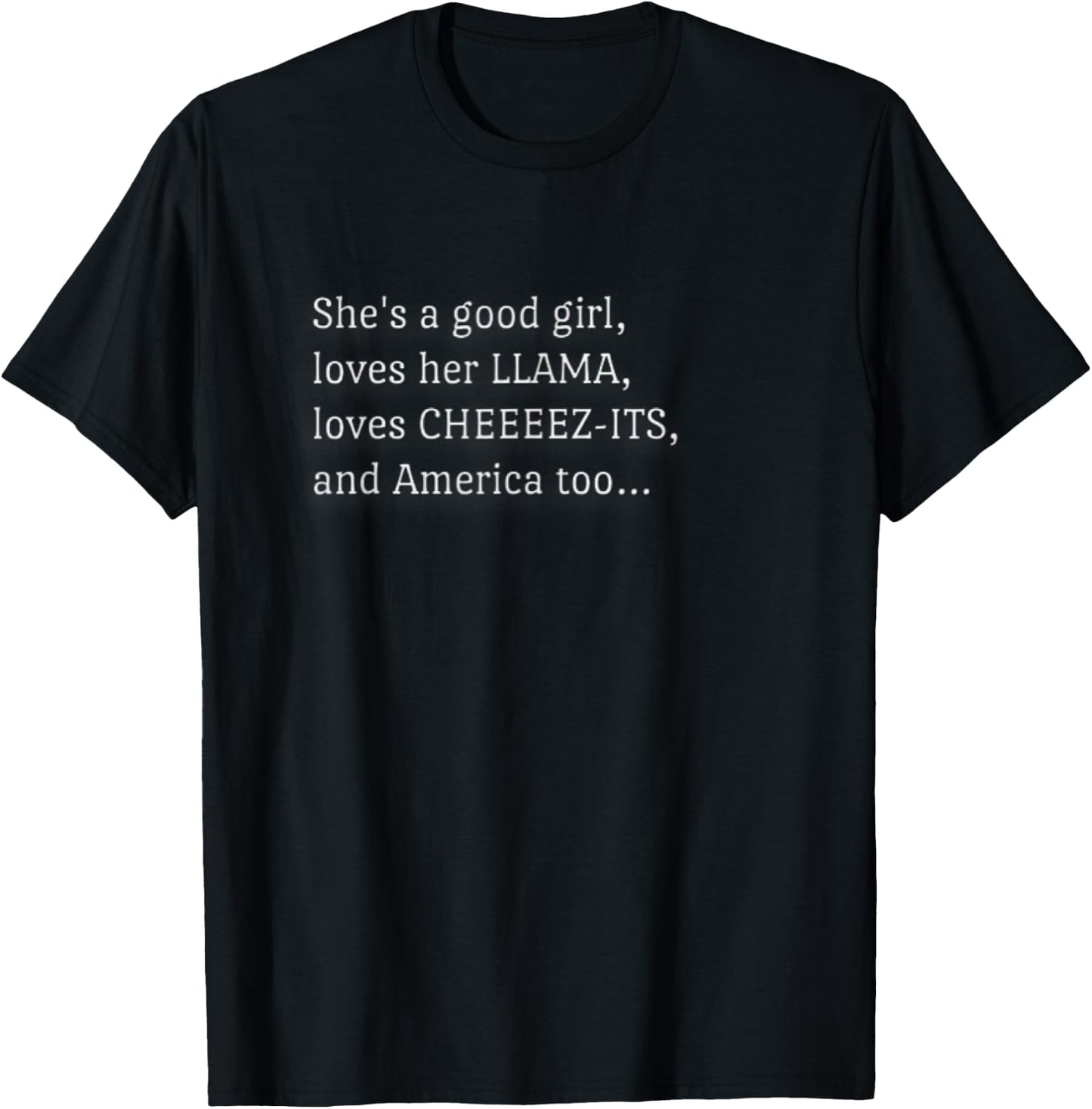 She's a good girl - Misheard Lyrics T-Shirt - T-Shirt | Black