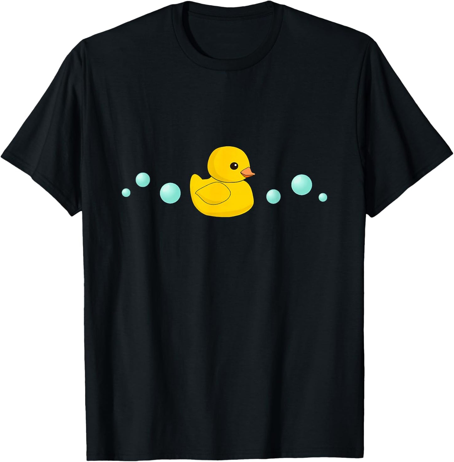 Cute Yellow Rubber Ducky - Duck Duckie Shirt T-Shirt - T-Shirt | Black
