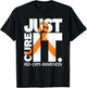 Just Cure RSD CRPS Awareness Shirts Ribbon white text Shirt T-Shirt - T-Shirt | Black
