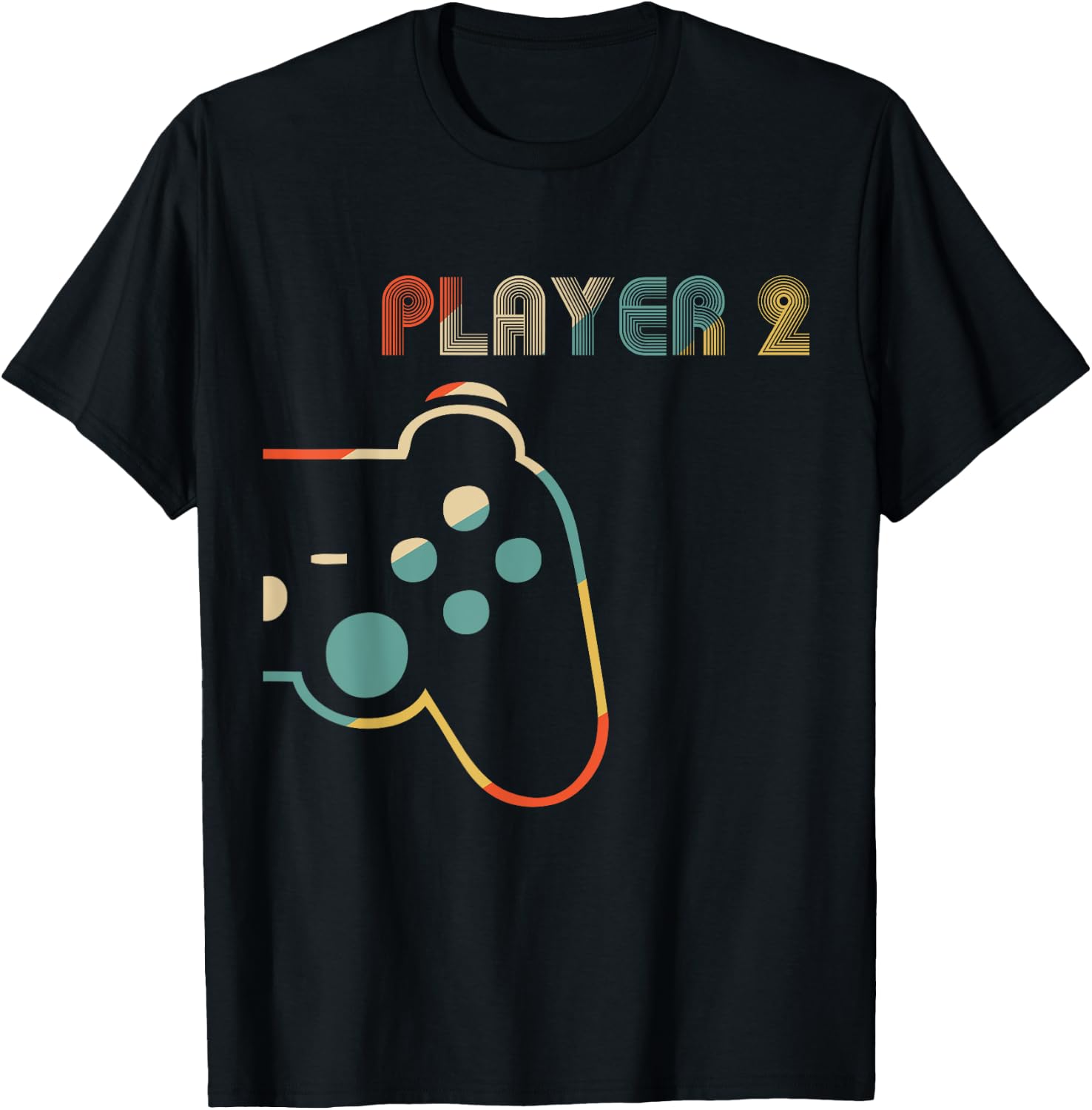 Matching Video Gamers Couple Player 1 Player 2 T-Shirt - T-Shirt | Black