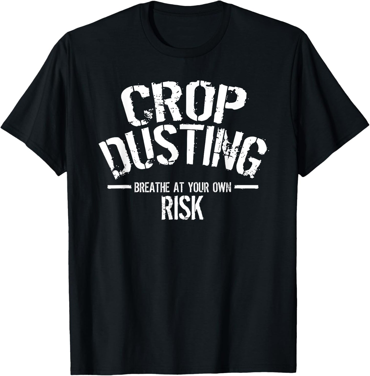 Crop Dusting Shirt - Toilet Humor Office Prank T-Shirt - T-Shirt | Black