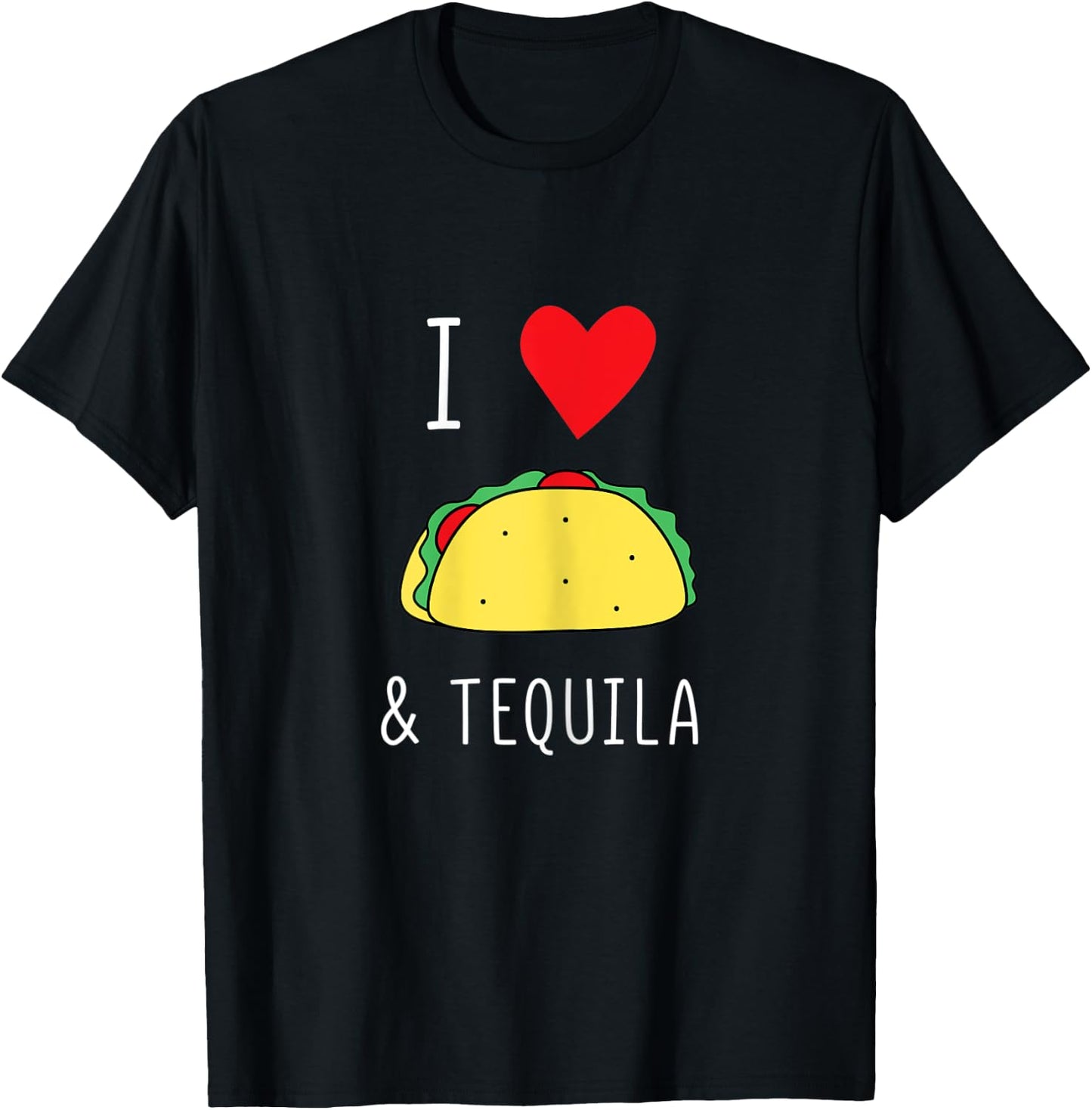 I Love Tacos And Tequila Shirt Mamacita Cinco De Mayo Party T-Shirt - T-Shirt | Black