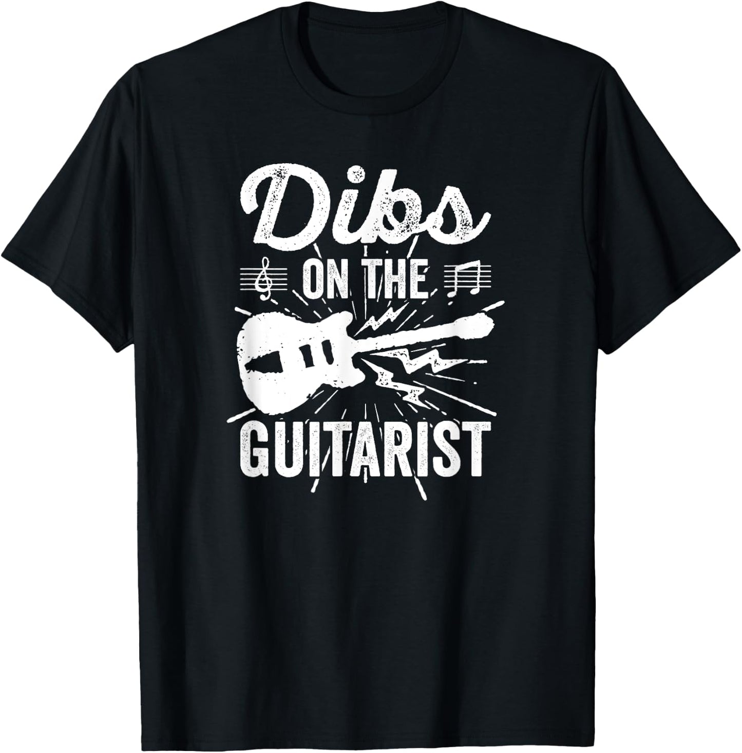 Rock Concert Groupie Shirt Dibs On The Guitarist T-Shirt - T-Shirt | Black