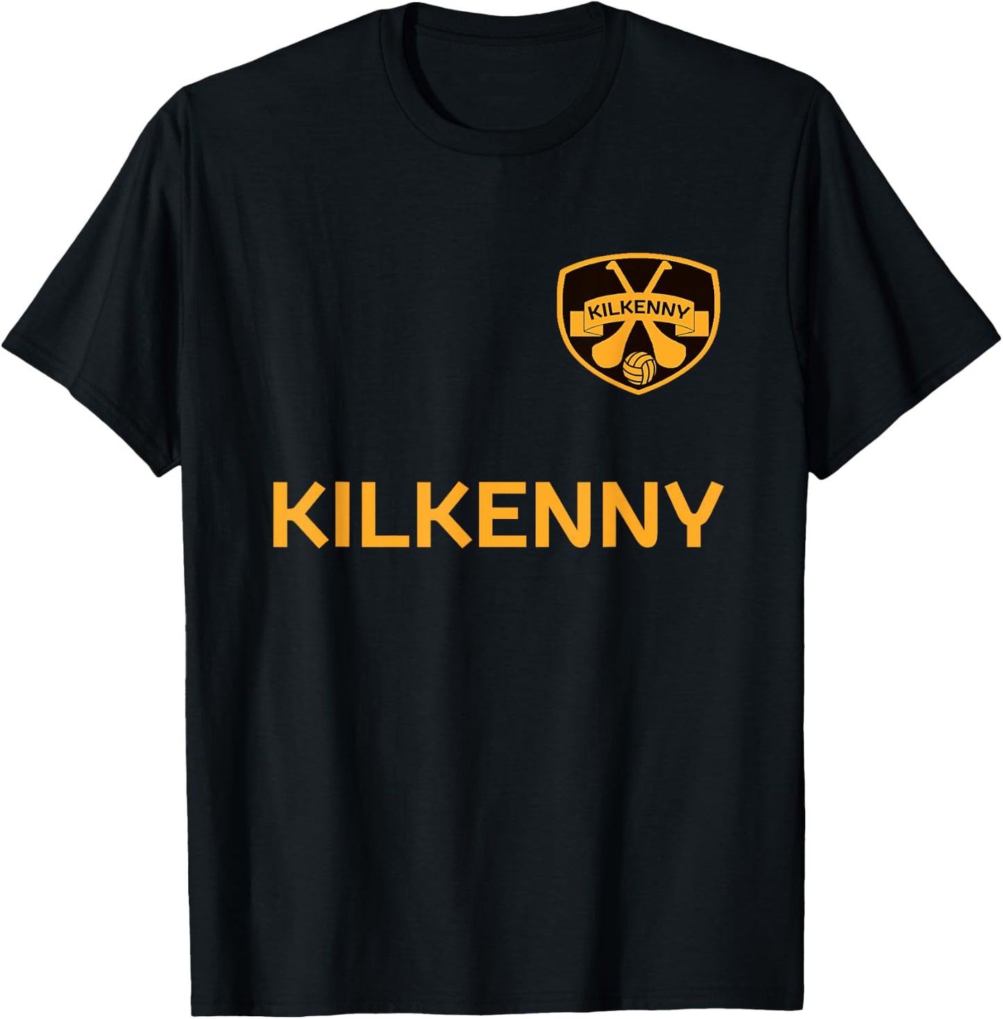 Ireland - County Kilkenny Football and Hurling T-Shirt - T-Shirt | Black