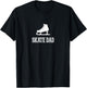 Skate Dad Rink Wear for Fathers of Figure Skaters Skating T-Shirt - T-Shirt | Black
