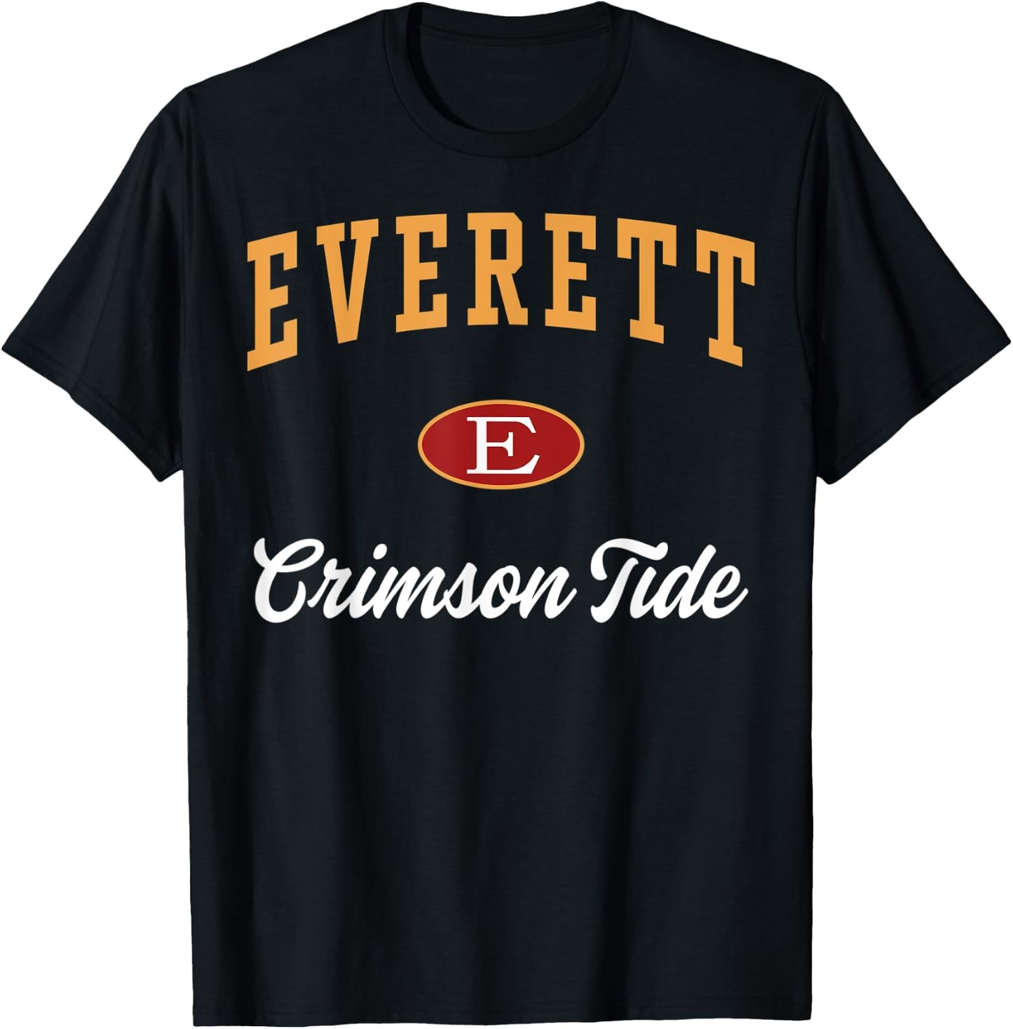 Everett High School Crimson Tide T-Shirt - T-Shirt | Black