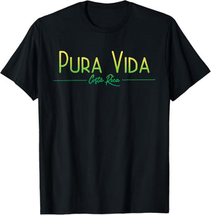 Pura Vida Costa Rica T Shirt T-Shirt - T-Shirt | Black