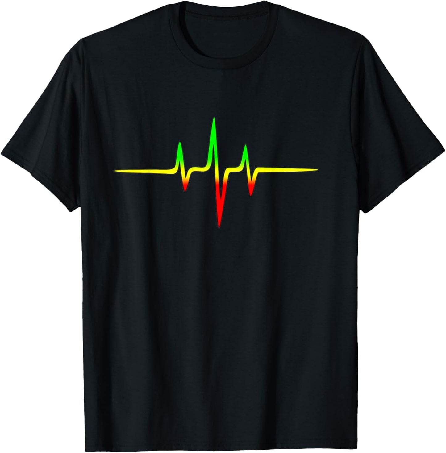 T Shirt Heart Reggae One Shirt T-Shirt - T-Shirt | Black