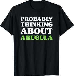 Arugula I Love Arugula Funny Food T-Shirt - T-Shirt | Black