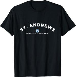 St. Andrews Scotland UK T-Shirt - T-Shirt | Black