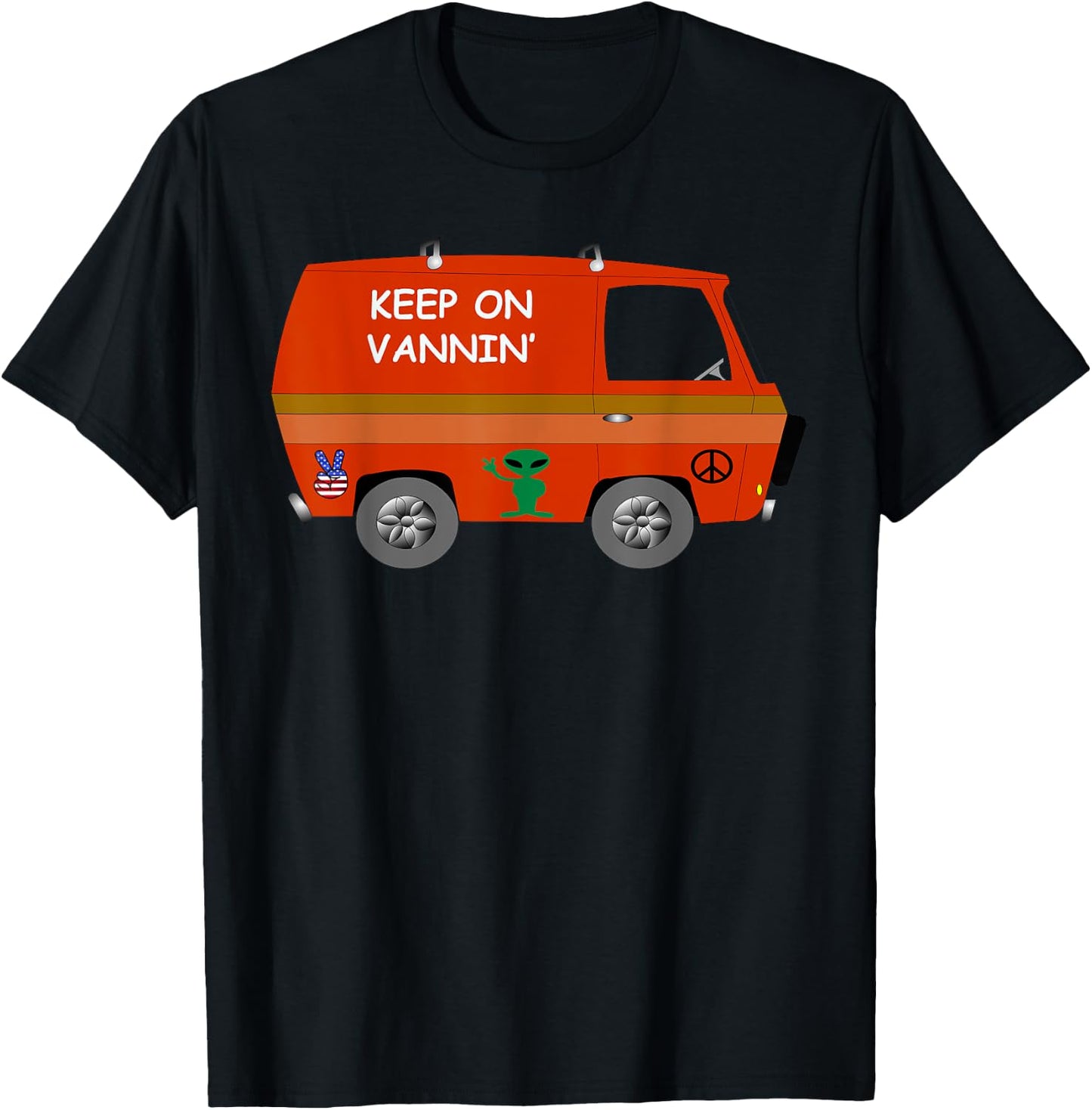 Keep on Vannin' T-Shirt - T-Shirt | Black