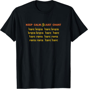 Keep Calm Hare Krishna , Women, Kids T-Shirt - T-Shirt | Black