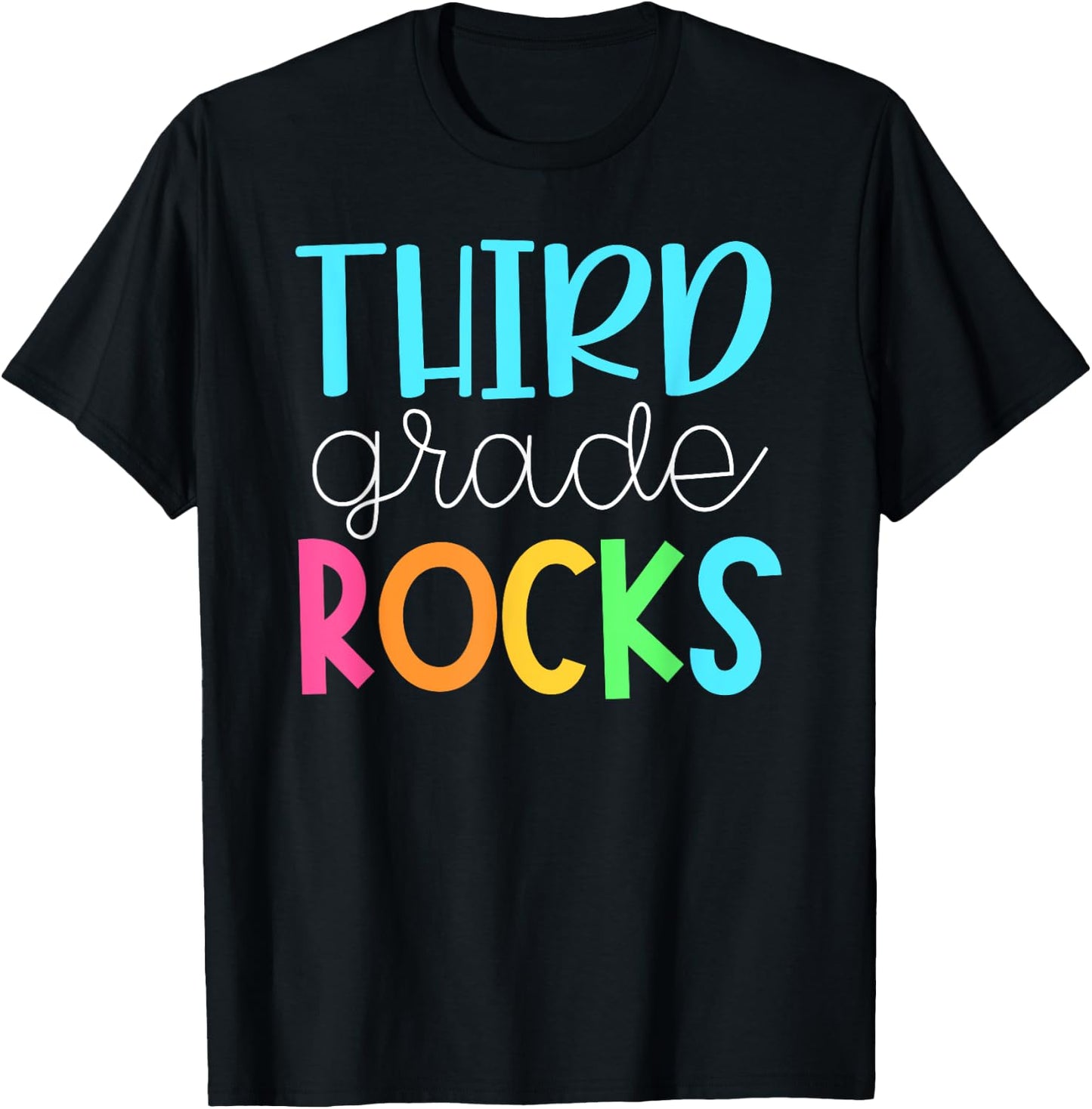 Third Grade Teacher Team Shirts - 3rd Grade Rocks T-Shirt - T-Shirt | Black