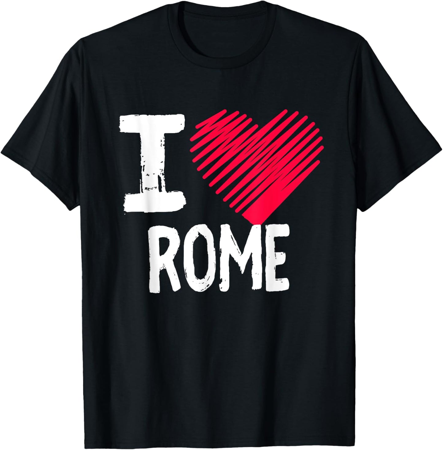 I Love Rome Italy Vacation Souvenir Gift Europe T-Shirt - T-Shirt | Black