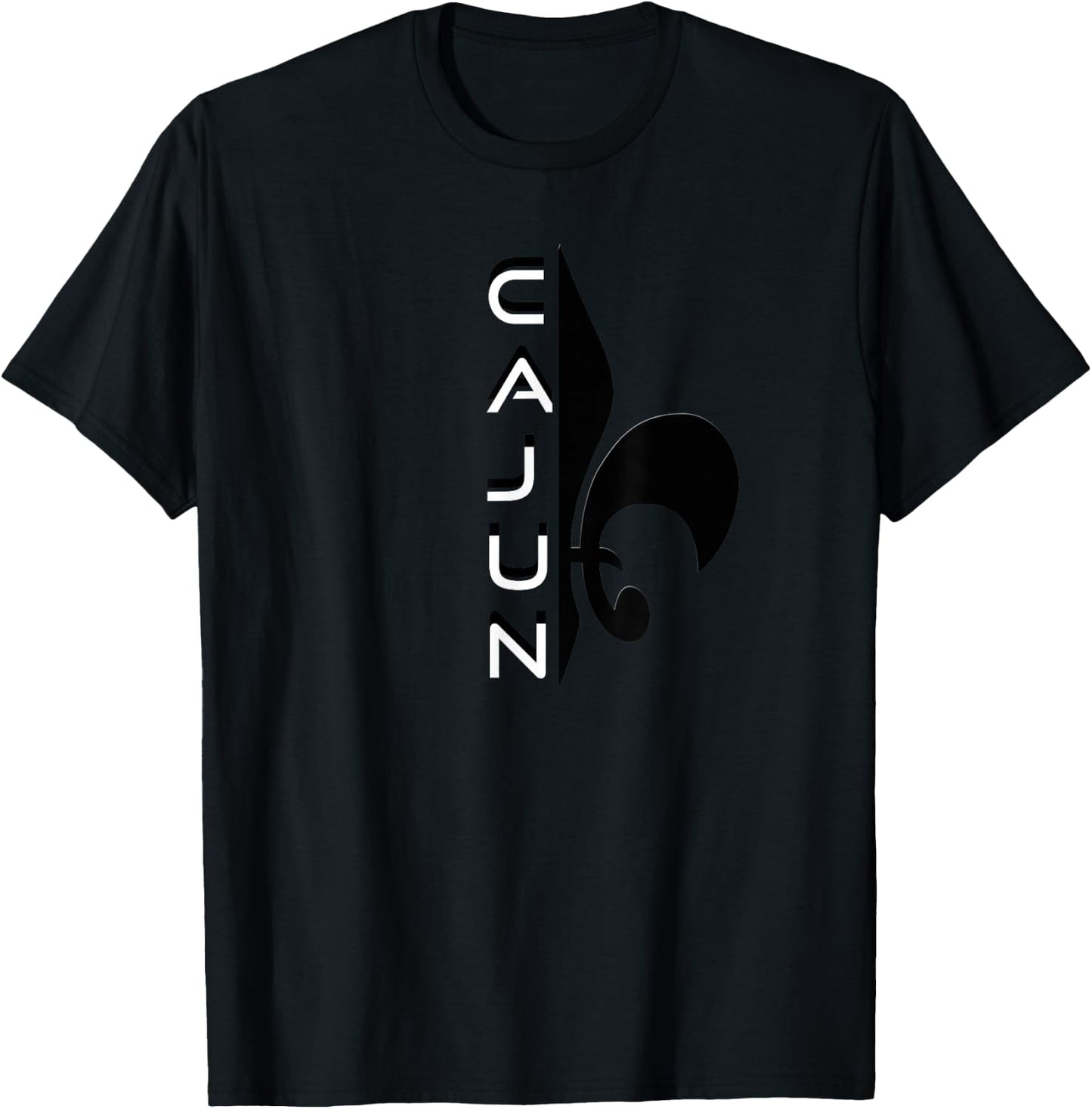 Proud Cajun Fleur Louisiana Pride State Symbol T-Shirt - T-Shirt | Black