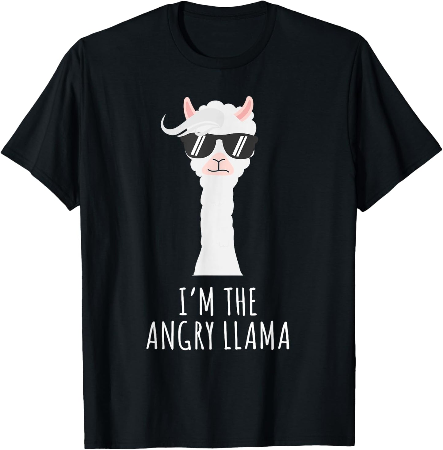 Llama Angry Shirts Funny No Prob Llama Lover T-Shirt - T-Shirt | Black