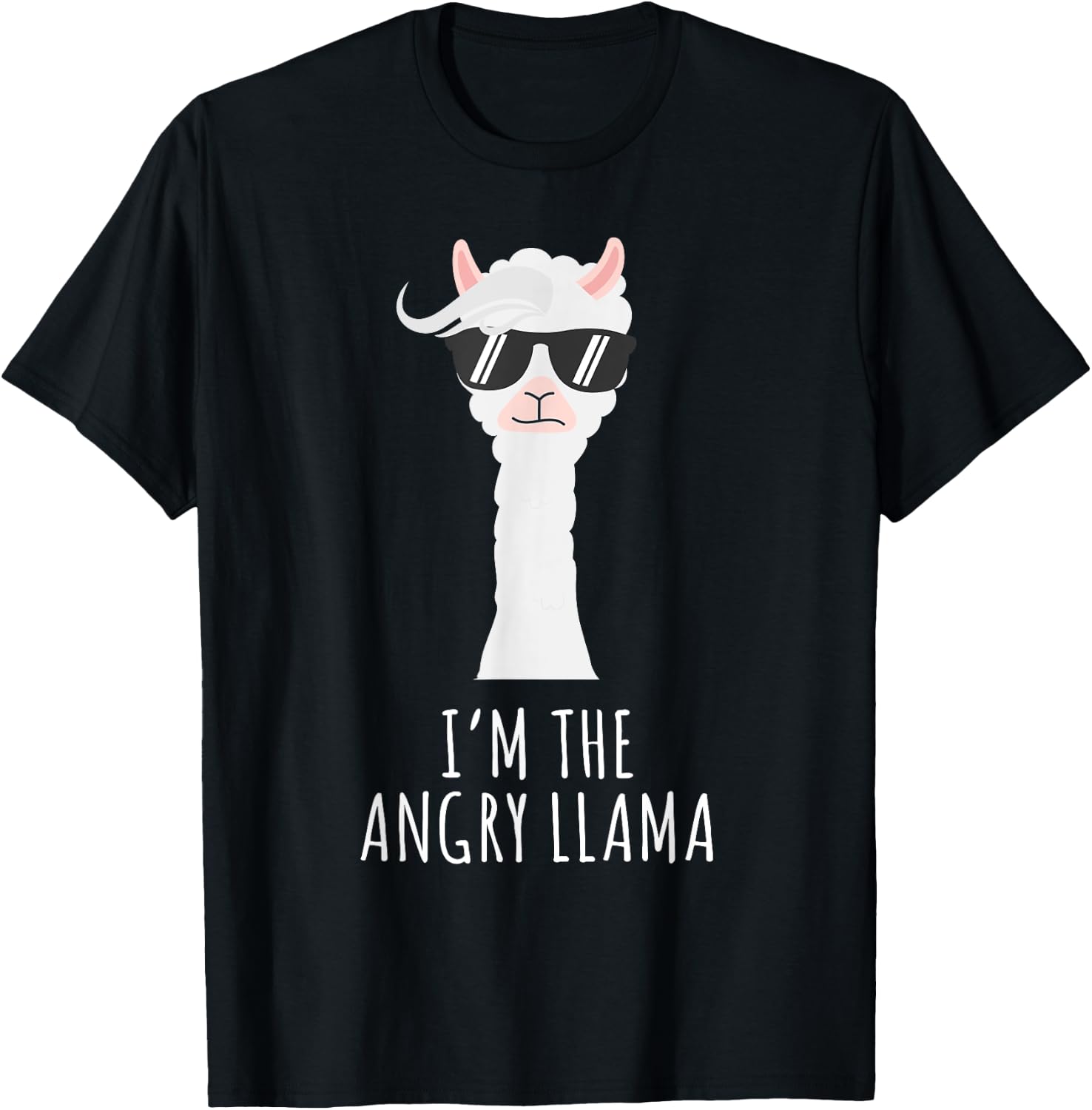 Llama Angry Shirts Funny No Prob Llama Lover T-Shirt - T-Shirt | Black