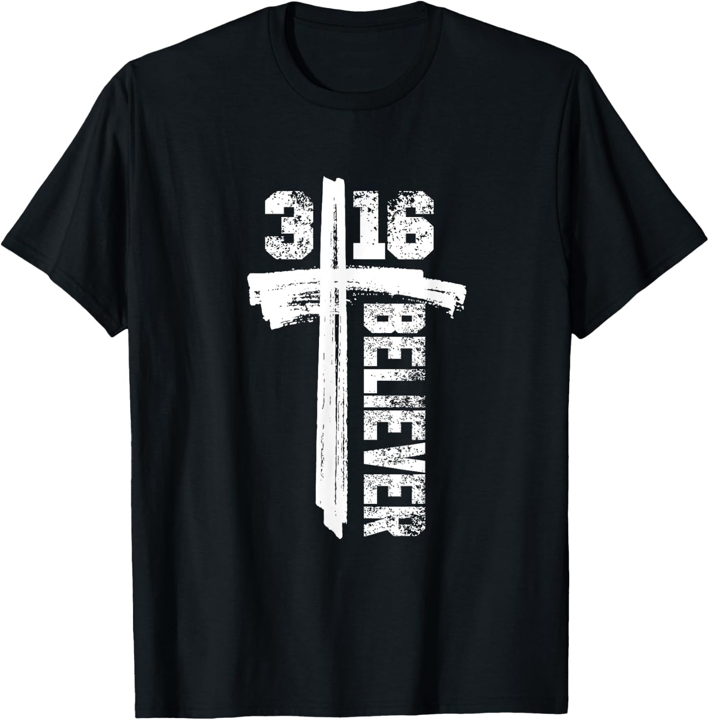 John 3:16 "I'm a Believer" Christian Gear & Apparel T-Shirt - T-Shirt | Black