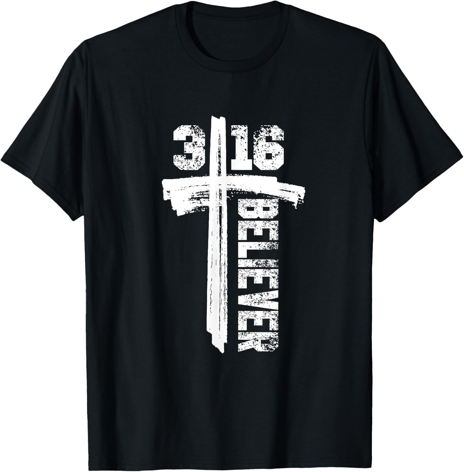John 3:16 "I'm a Believer" Christian Gear & Apparel T-Shirt - T-Shirt | Black