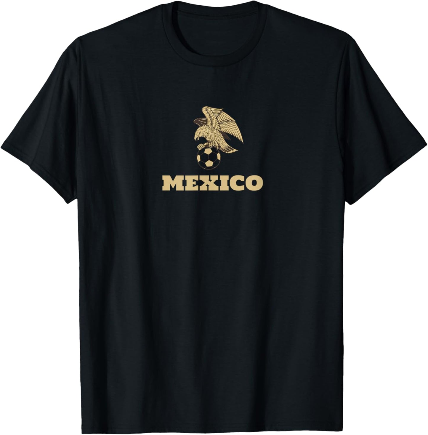 Oro de Mexico Black and Gold Eagle T-Shirt - T-Shirt | Black