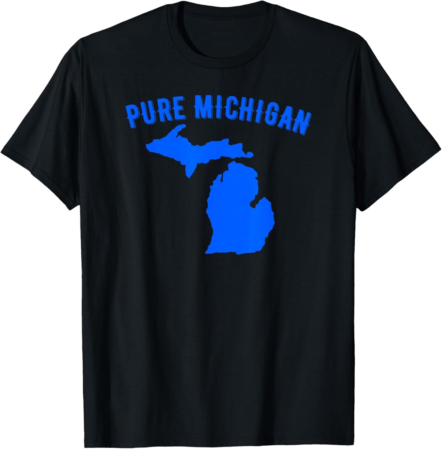 Pure Michigan Vacation Water Lake Fun Gift T-Shirt - T-Shirt | Black