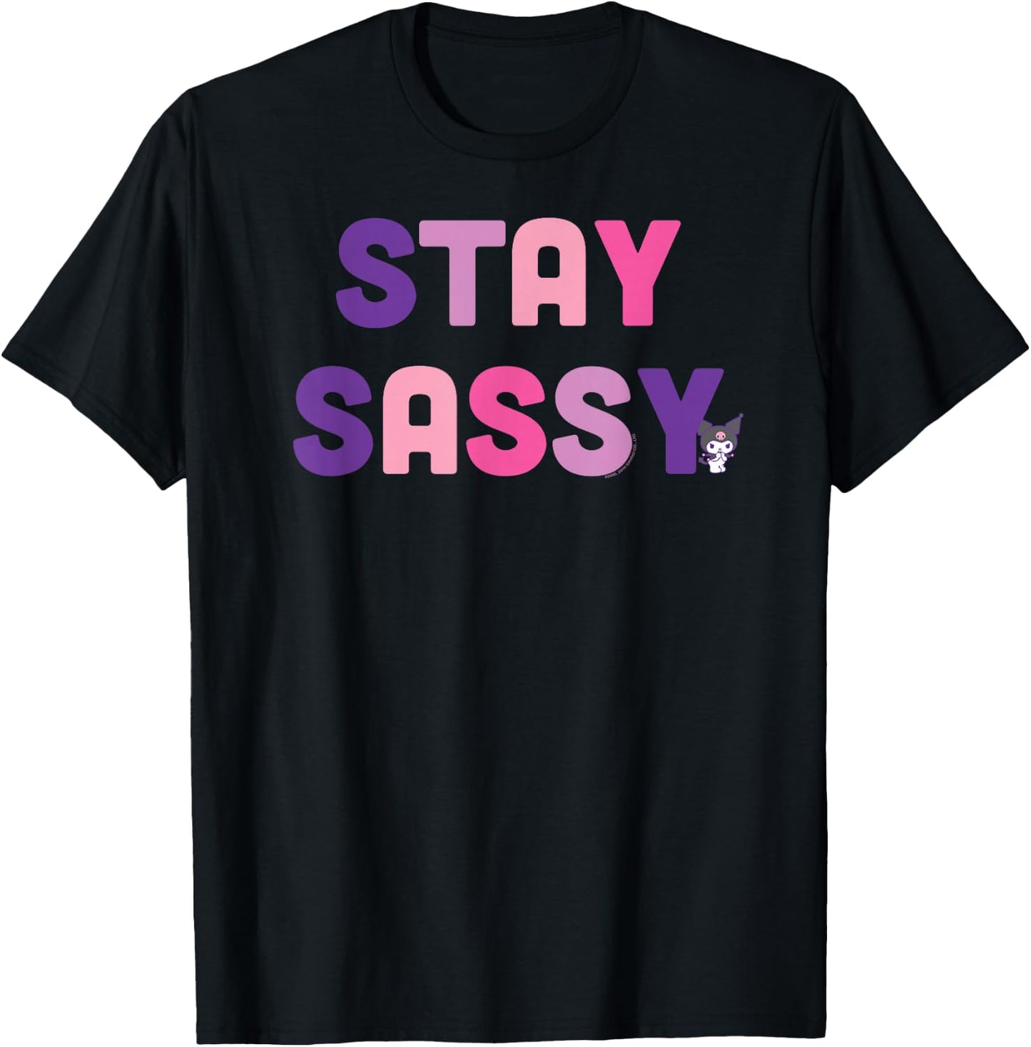 Kuromi Stay Sassy T-Shirt - T-Shirt | Black
