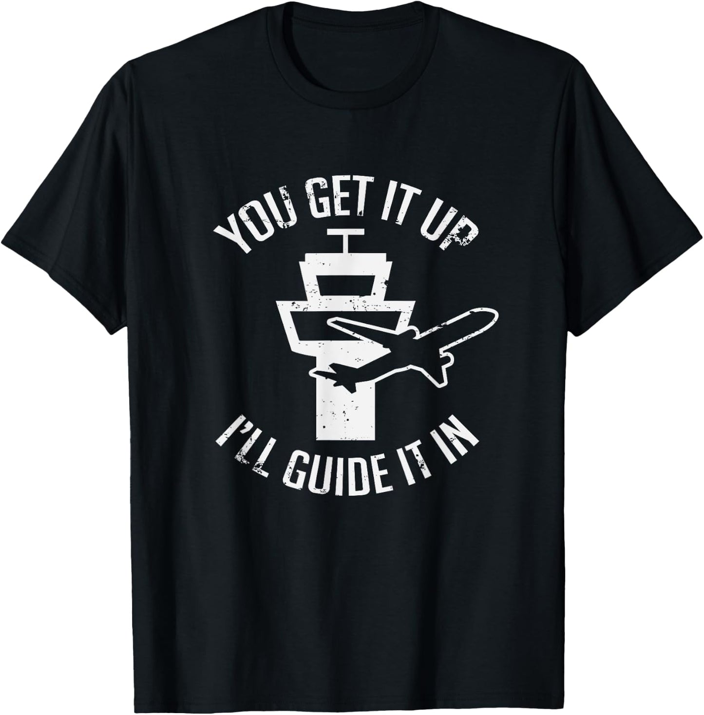 Funny Air Traffic Controller Sky Airplane Pilot T-Shirt - T-Shirt | Black