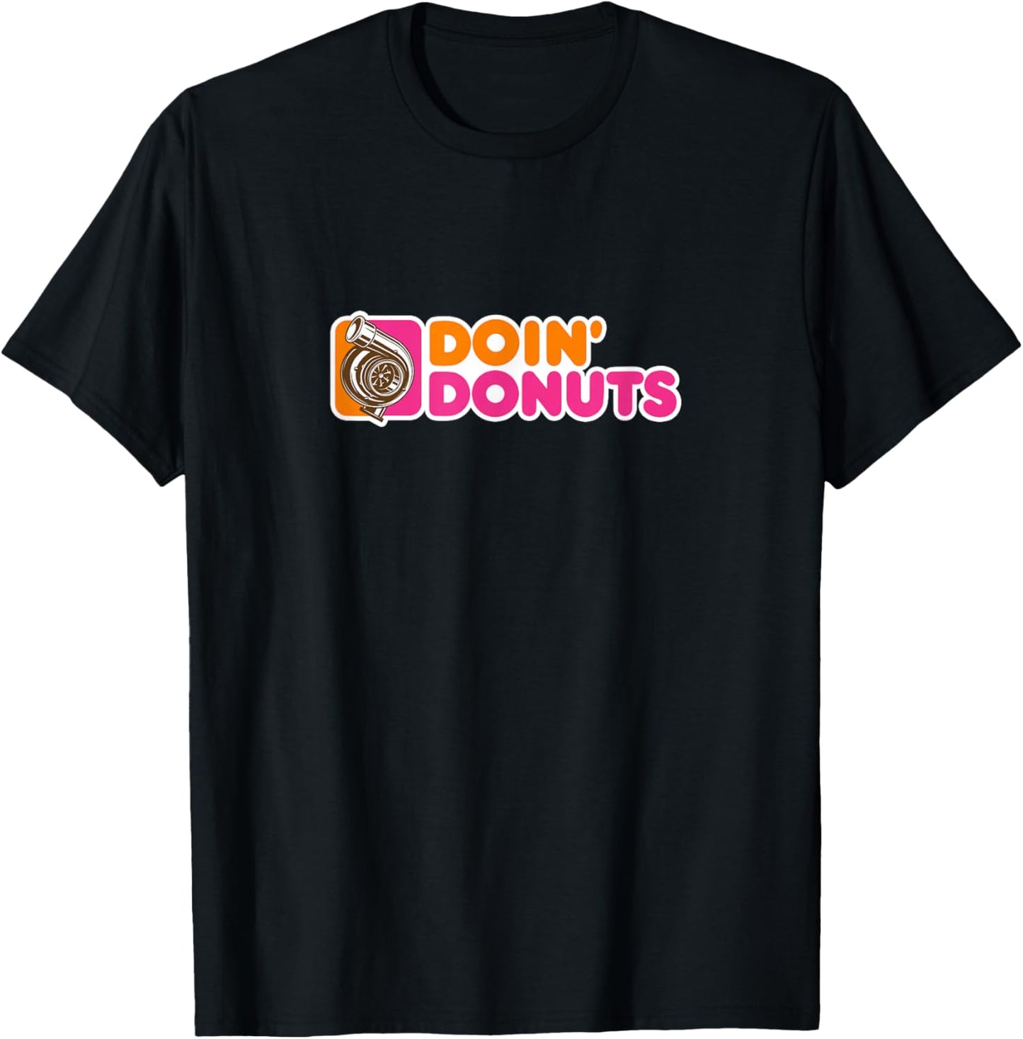 Doin' Donuts - Racing & Drift Car Enthusiast Funny Drag Race T-Shirt - T-Shirt | Black