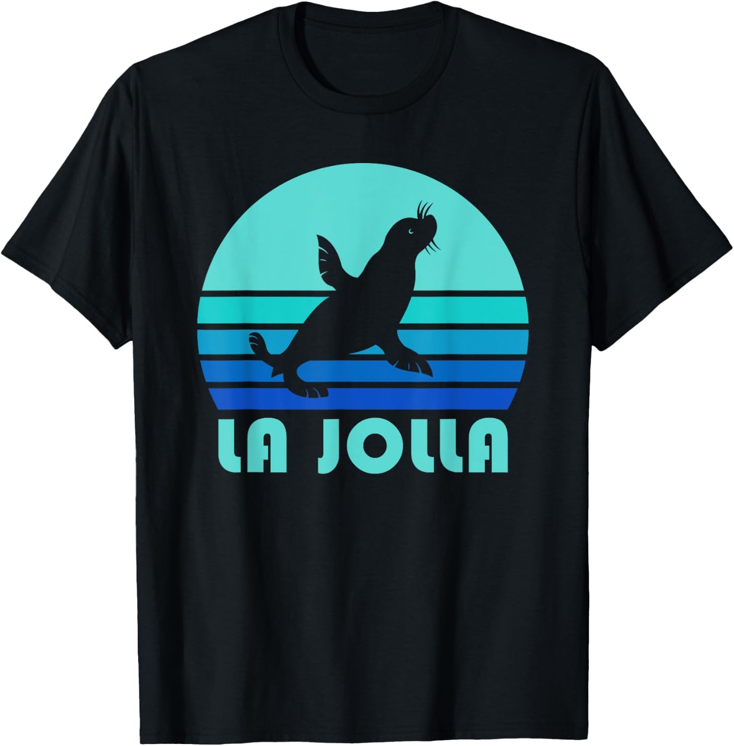 La Jolla Sea Lion Shirt, California Dogs Of The Sea Gift T-Shirt - T-Shirt | Black