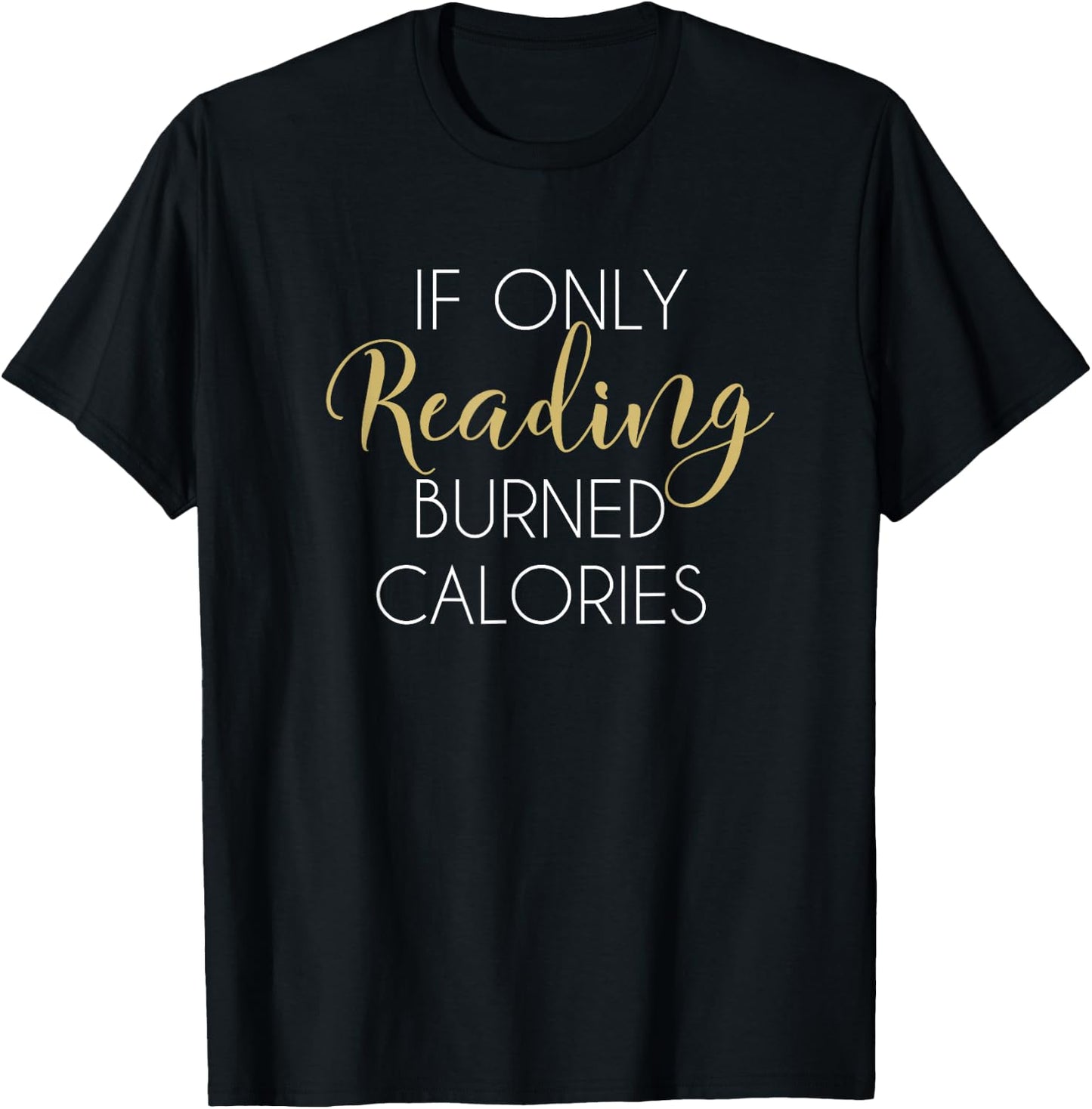 Reading Workout Shirt Funny Gym Fitness Gift Book Lovers T-Shirt - T-Shirt | Black