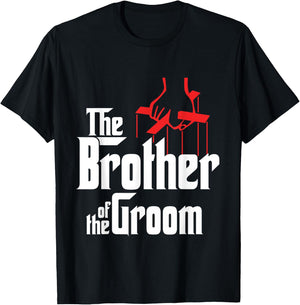 Brother of the Groom Wedding Gift T-Shirt - T-Shirt | Black