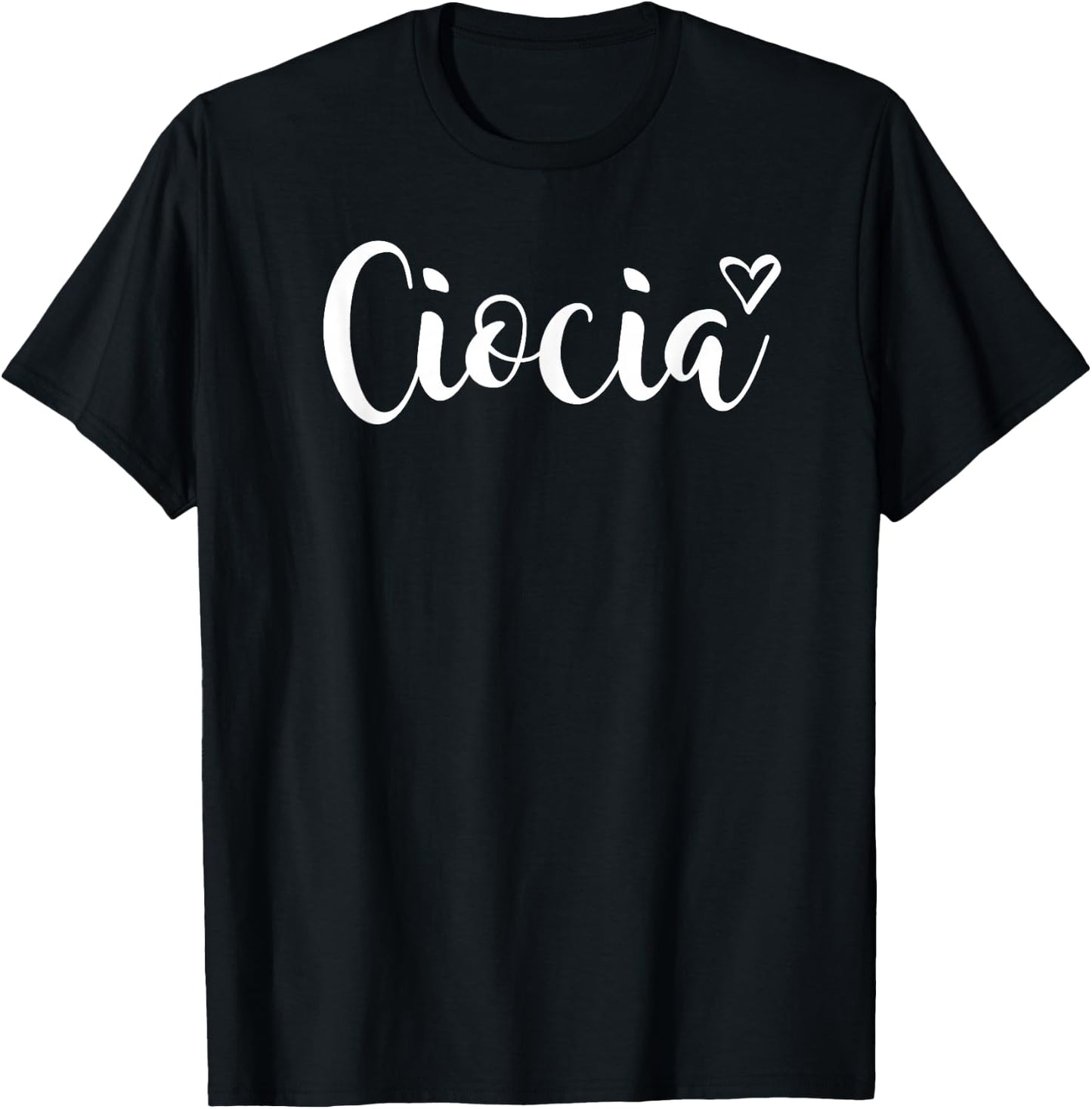 Ciocia - Polish Aunt - Pretty Heart T-Shirt - T-Shirt | Black