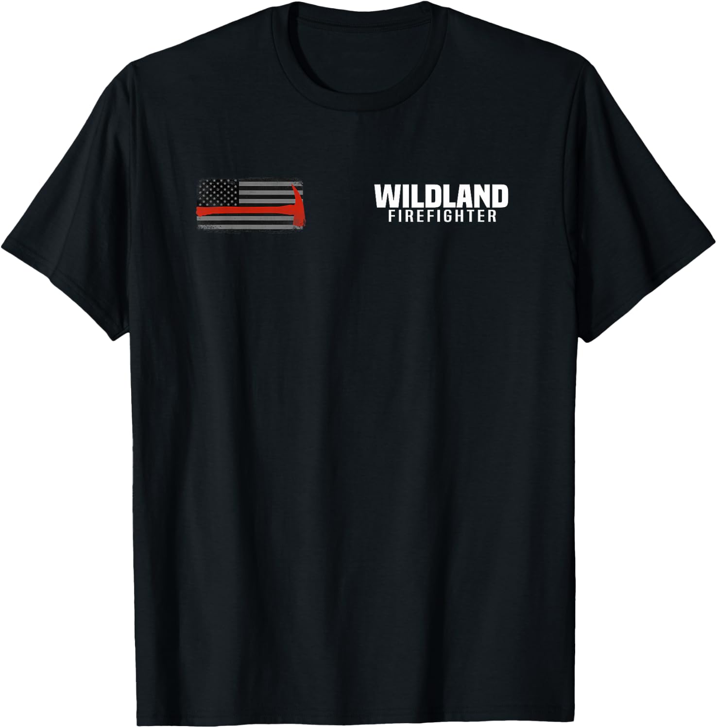 Wildland Fire Rescue Department Firefighters Firemen Uniform T-Shirt - T-Shirt | Black