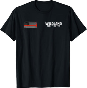 Wildland Fire Rescue Department Firefighters Firemen Uniform T-Shirt - T-Shirt | Black