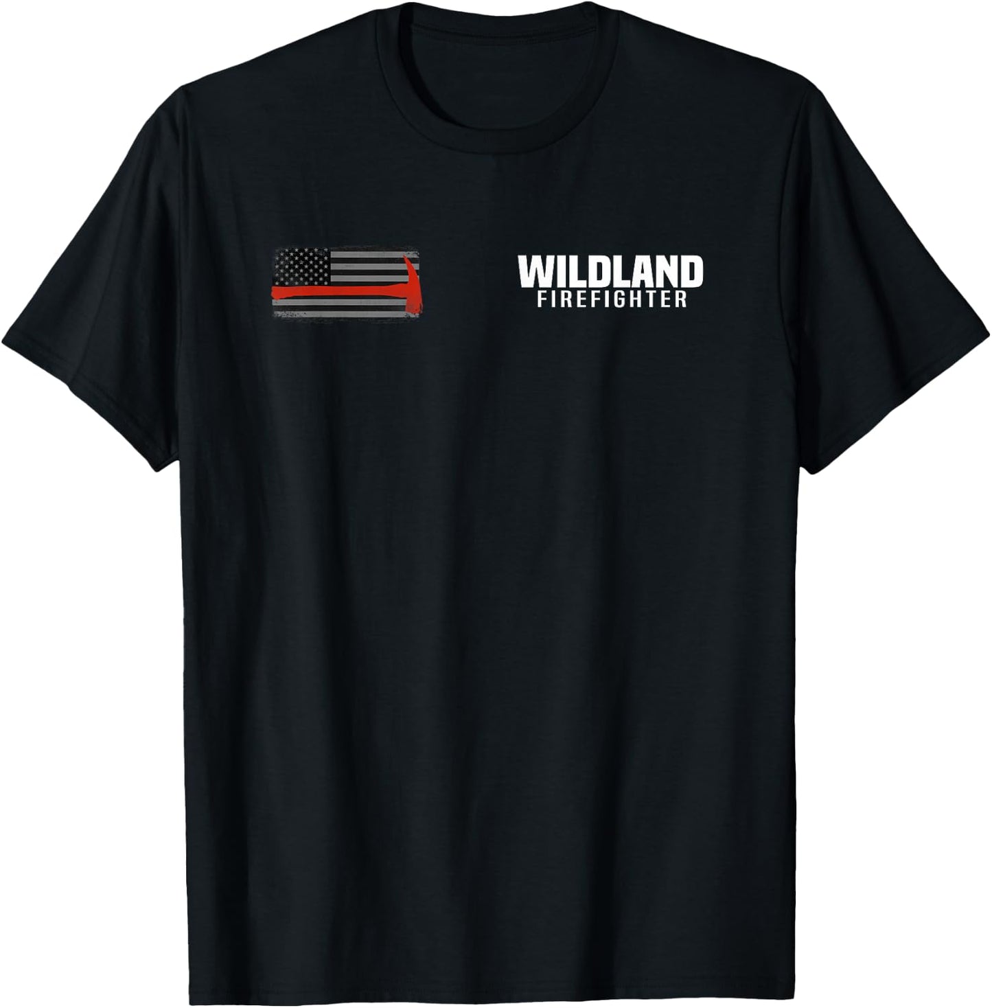 Wildland Fire Rescue Department Firefighters Firemen Uniform T-Shirt - T-Shirt | Black