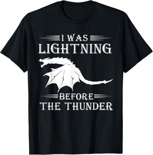 Thunder Dragon Birthday Gift T-Shirt - T-Shirt | Black