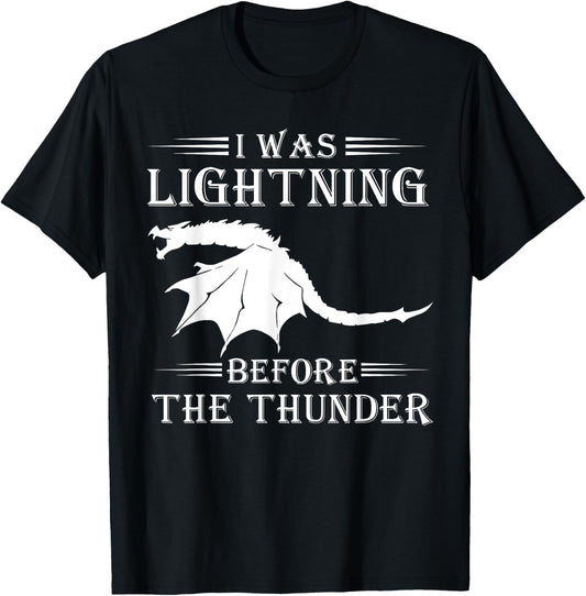 Thunder Dragon Birthday Gift T-Shirt - T-Shirt | Black