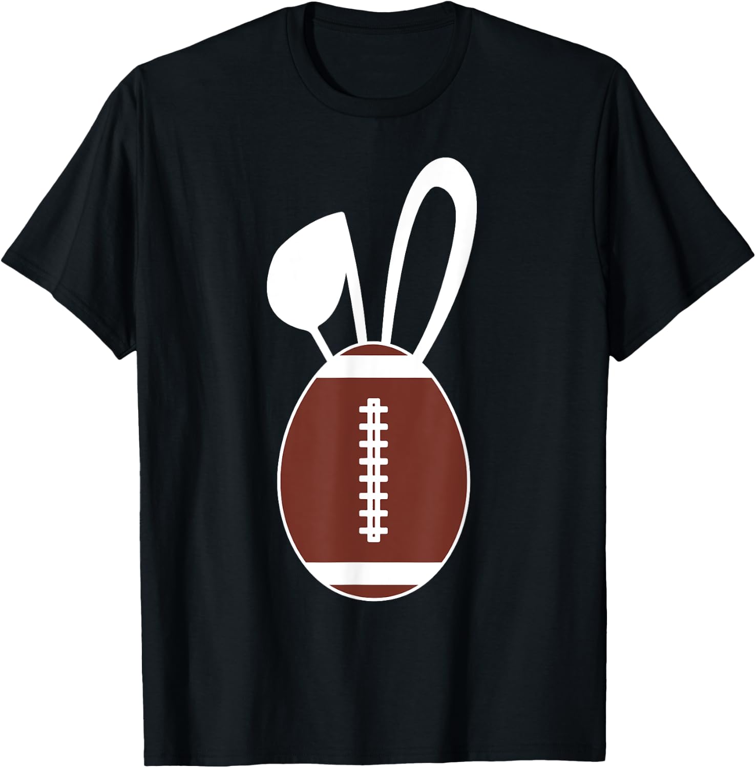 Cute Football Egg Shirt - Football Easter Egg Gift T-Shirt - T-Shirt | Black