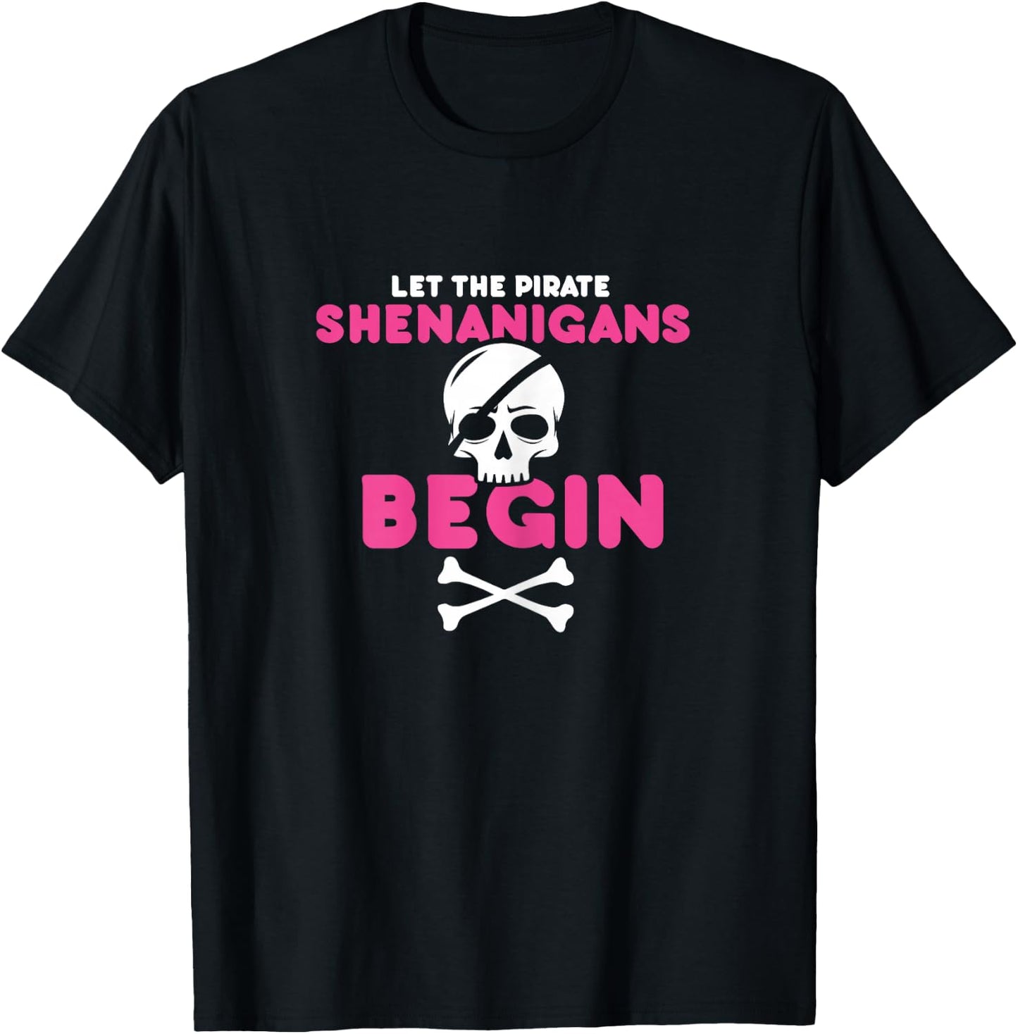 Funny Pirate Graphic For Boat Cruise Trip & Pirate Night T-Shirt - T-Shirt | Black
