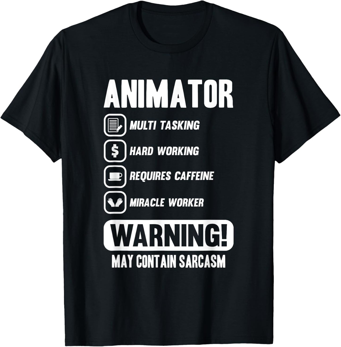 Funny Animator Gift T-Shirt - T-Shirt | Black