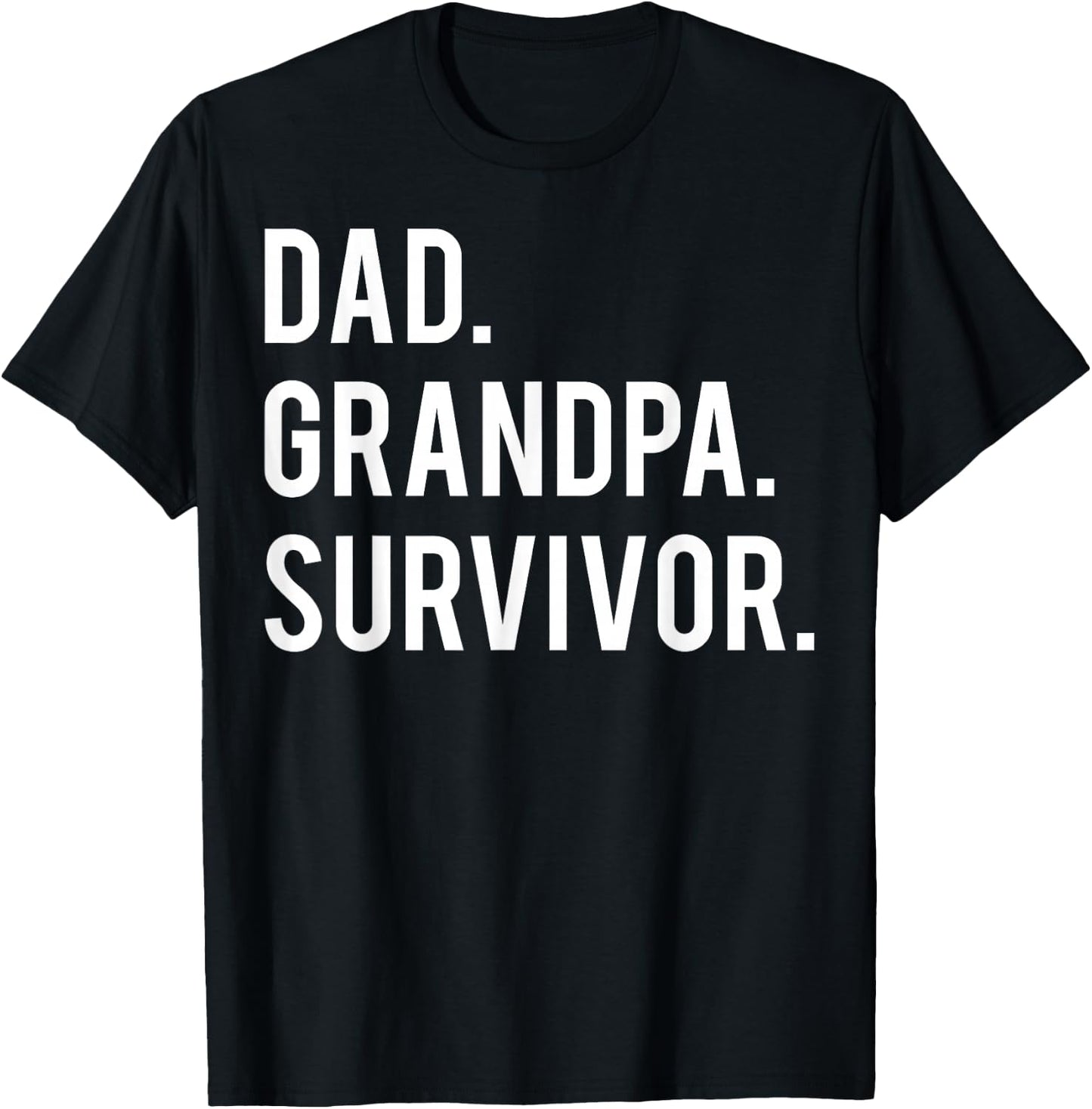 Dad Grandpa Shirt Survivor Gifts Cancer Surgery Veteran T-Shirt - T-Shirt | Black