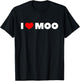 I Love Moo T-Shirt - T-Shirt | Black
