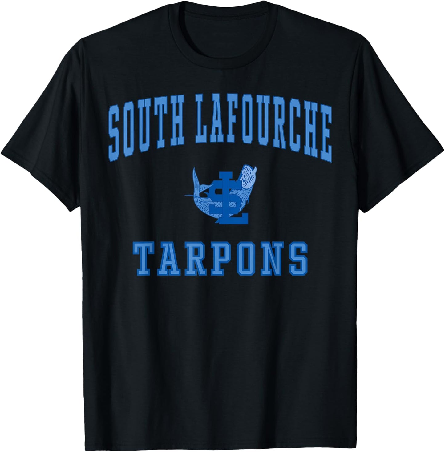 South Lafourche High School Tarpons C1 T-Shirt - T-Shirt | Black