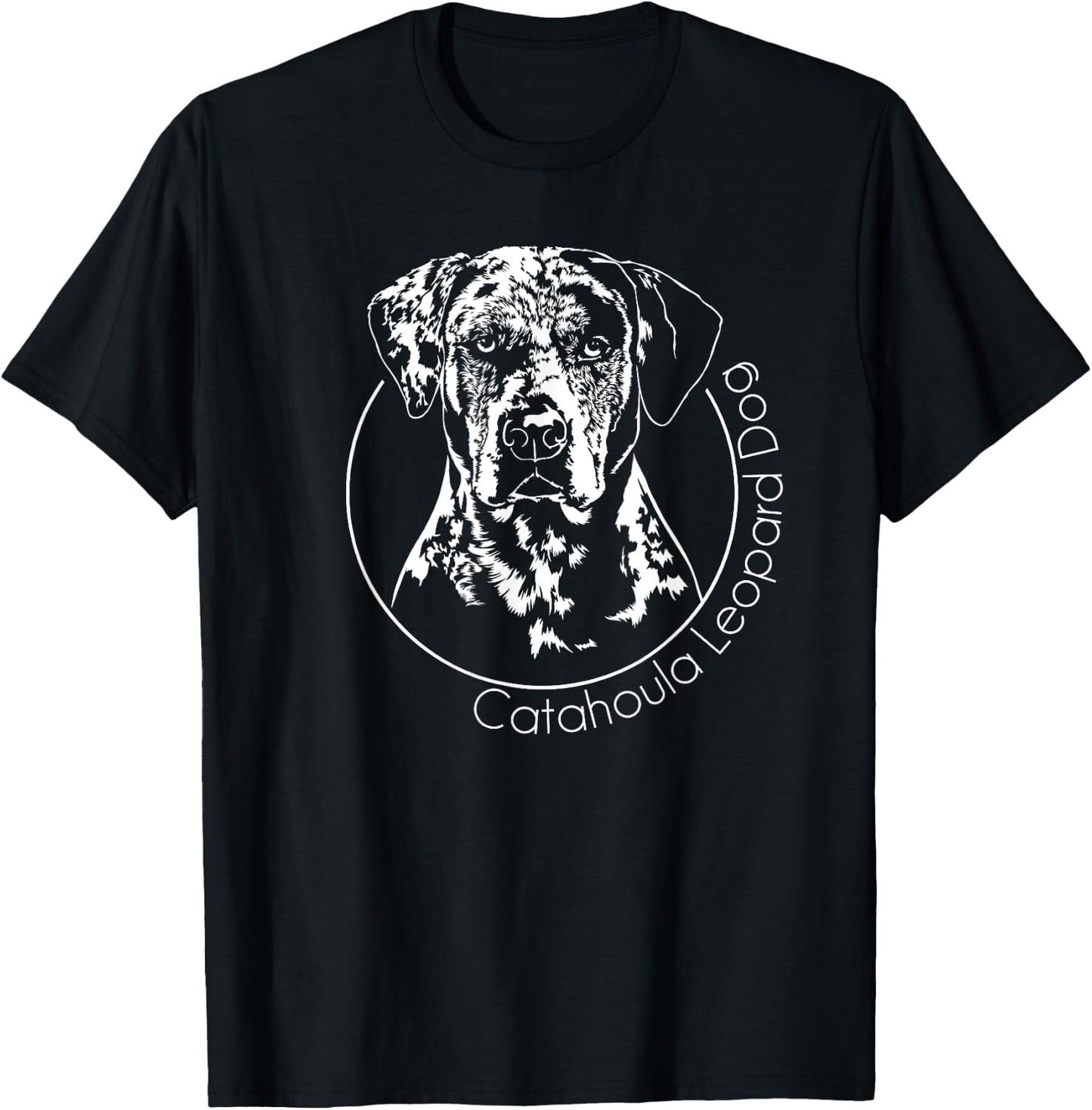 Louisiana Catahoula Leopard Dog Portrait Women T-Shirt - T-Shirt | Black
