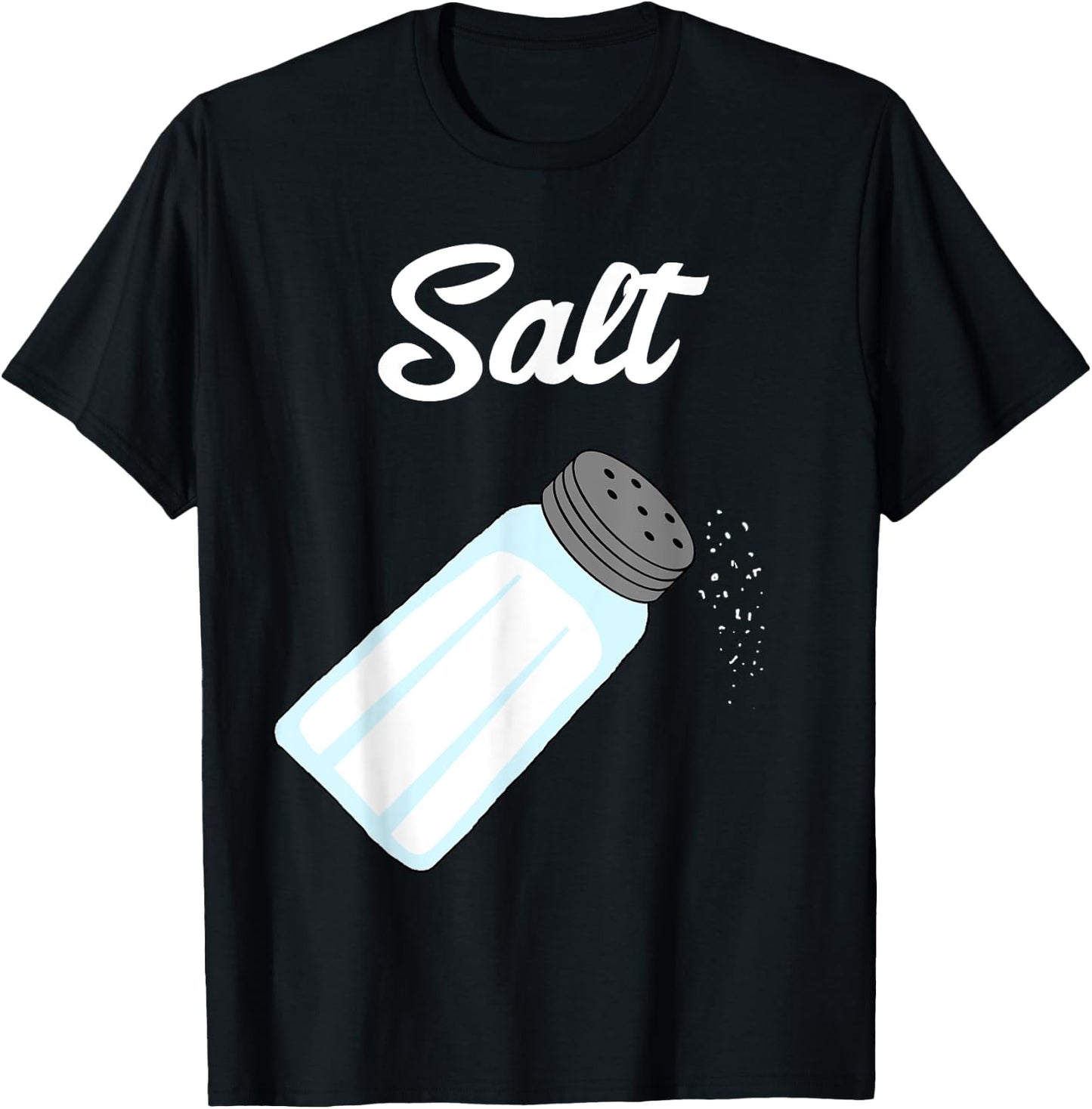 Salt Shaker Glass Flavor Matching Couples Costume Party T-Shirt - T-Shirt | Black