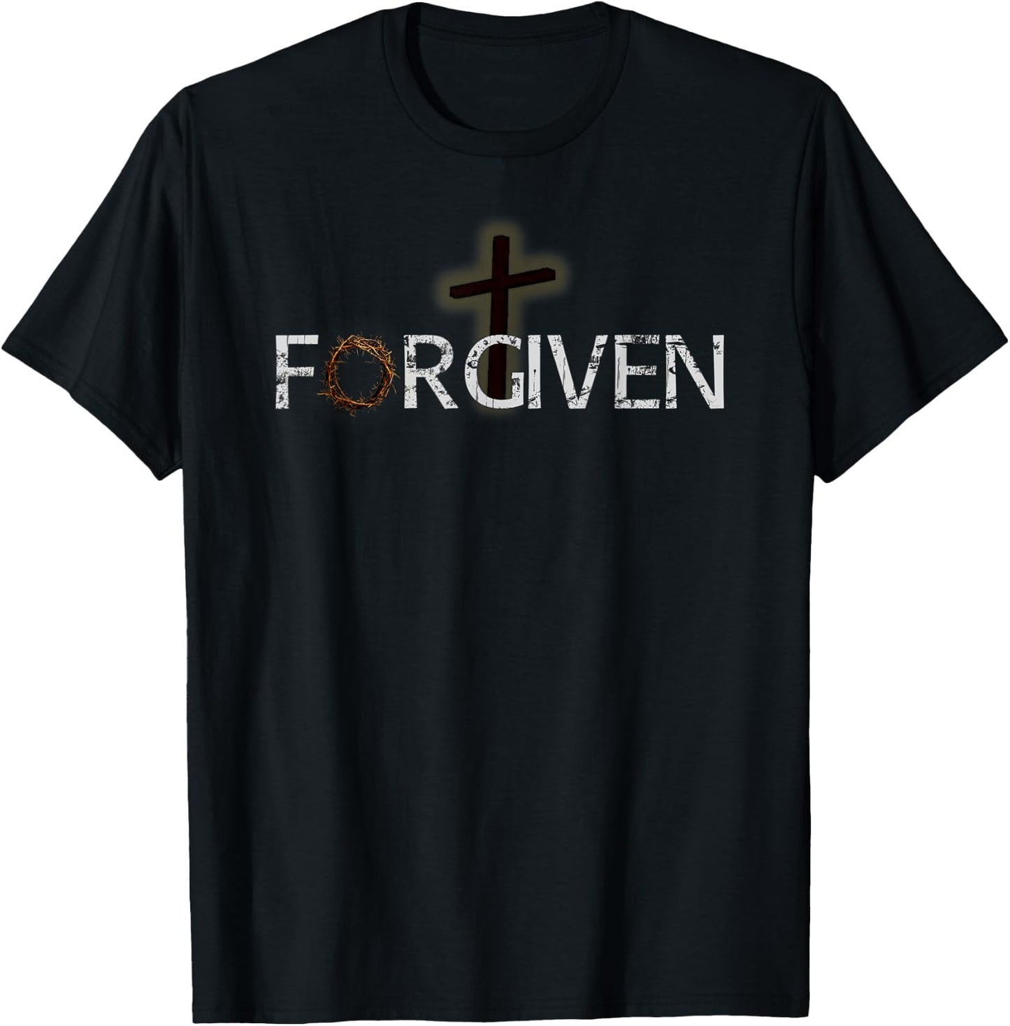Forgiven in Christ - Prayer Warrior Christian T-Shirt - T-Shirt | Black