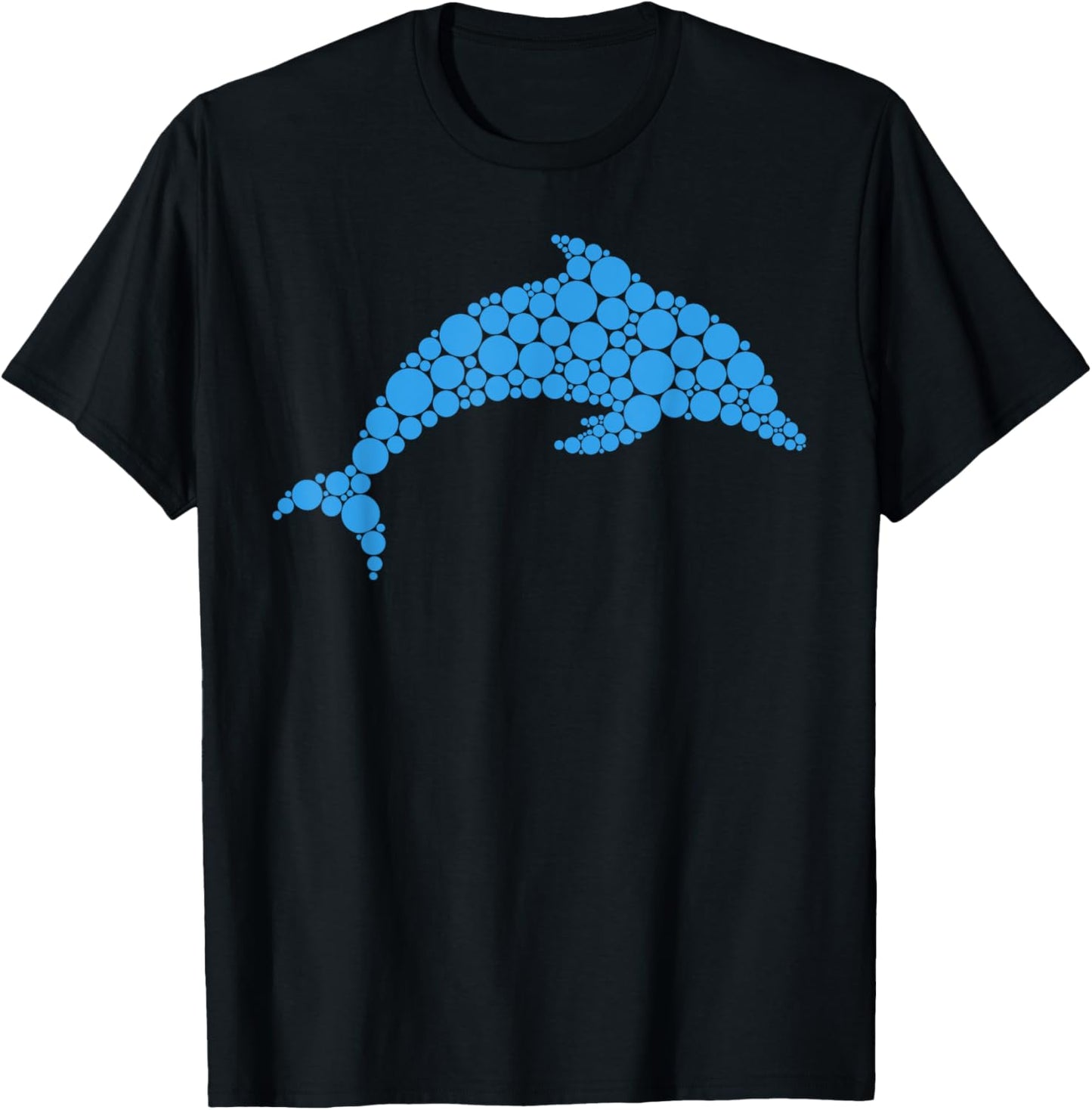 Funny Dolphin Lovers Polka Dot Happy Dot Day Girls Boys Kids T-Shirt - T-Shirt | Black