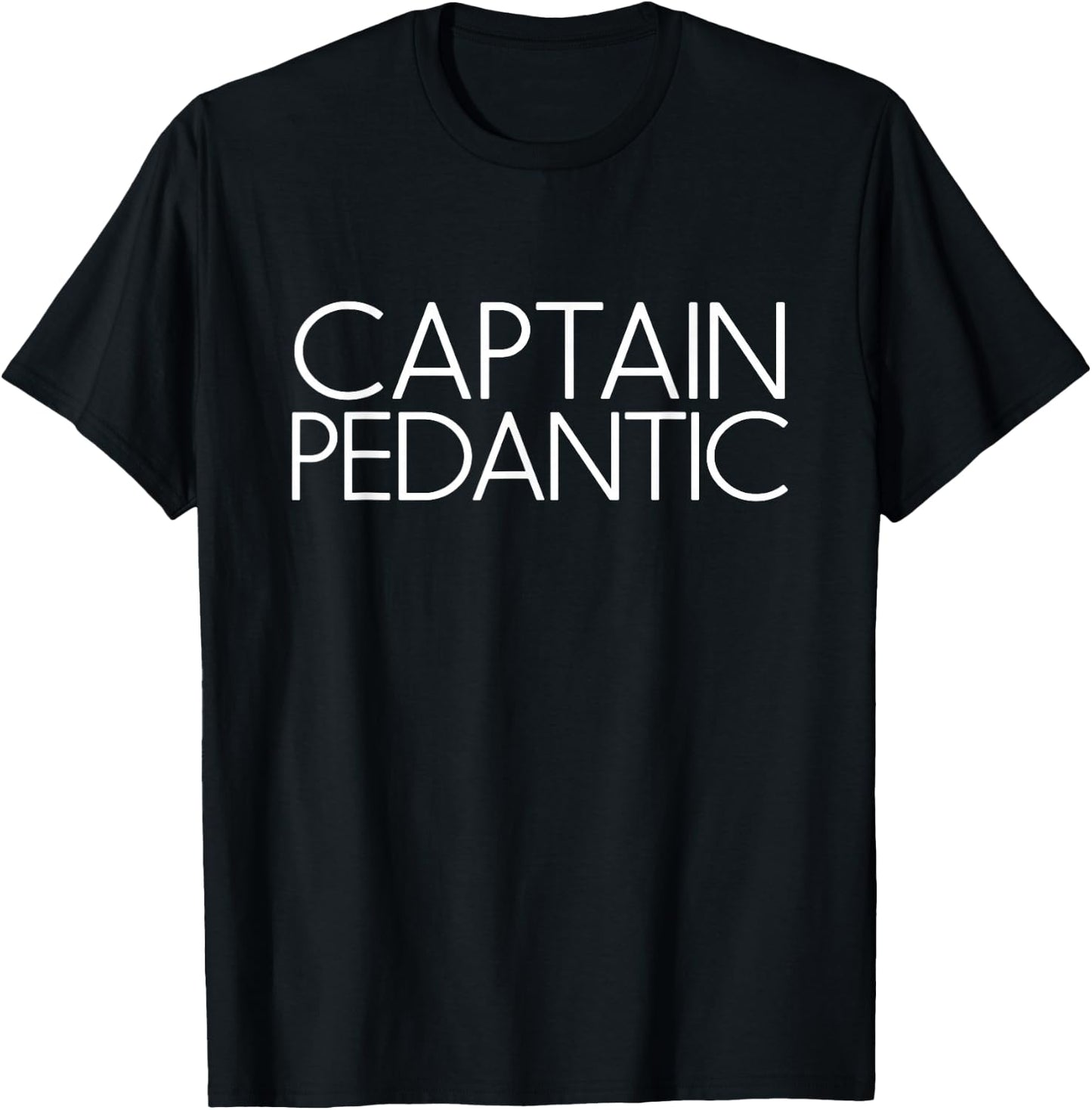 Captain Pedantic T-Shirt - T-Shirt | Black